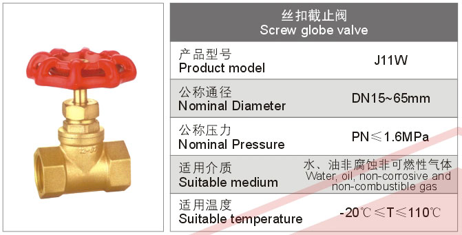 丝扣截止阀