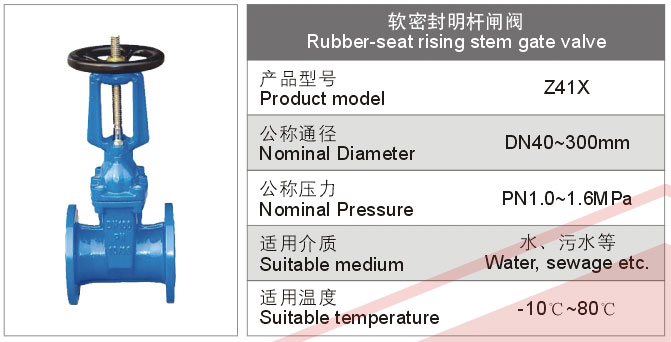软密封眀杆闸阀